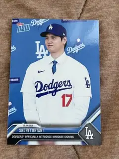 大谷翔平　ドジャース 入団会見 #OS23 【PSA10】topps now