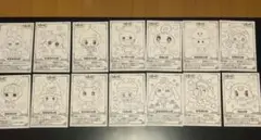 キャラクター塗り絵カードセット 39枚