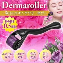 ダーマローラー 0.5mm 美顔器具 美容液 浸透 チタン針 頭皮 育毛 発毛