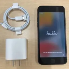 【新品ケーブル・アダプタ付】iPhone7　ジェットブラック　128GB