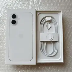 【箱＋純正ケーブル】iPhone16ホワイト