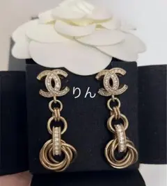 レア CHANEL チェーンピアス