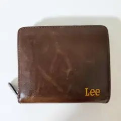 Lee 二つ折り財布 ラウンドファスナー