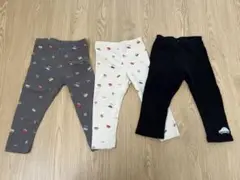 chum up 車柄 ベビーレギンス　3点セット キッズ　保育園着　90cm