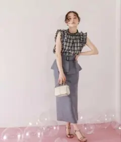 HEYUMM 2WAYコルセットツキタイトスカート
