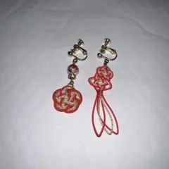 水引イヤリング 金魚