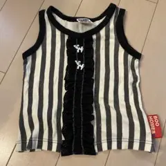 BOO HOMES ストライプ ノースリーブタンクトップ