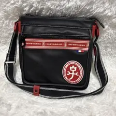 限定カラー❣️CASTELBAJAC ショルダーバッグ ブラック/レッドリミテッド