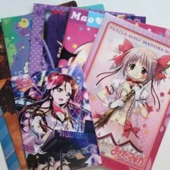 ノンジャンル アニメキャラクタークリアファイル　まとめ売り 8枚セット