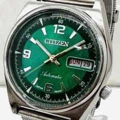 【希少】CITIZEN/シチズン/ヴィンテージ腕時計/メンズ/自動巻き/グリーン