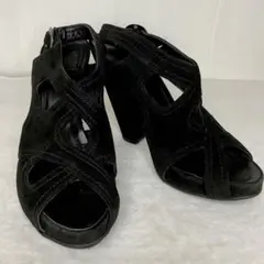 VERO CUOIO Made in italy スエード サンダル 黒