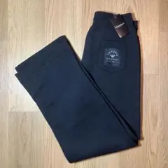 【未使用品】エンポリオアルマーニ ロゴワッペン スウェットパンツ ブラック S