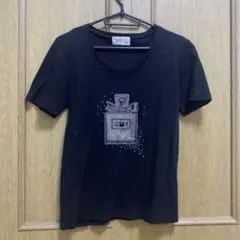 TRUST FORMATION 香水ボトルプリント Tシャツ　ラインストーン