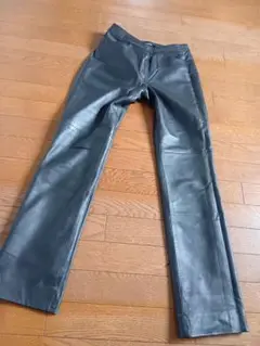 美品 DKNY 90s 本革 レザーパンツ ブラック W30 90s DKNY レザーパンツ | halt used clothing