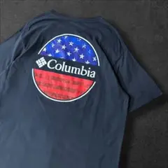 9191/コロンビア ブランドバックプリントTシャツ L