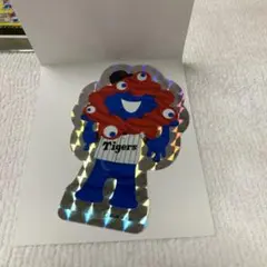 阪神タイガース　ミャクミャク　ホログラムステッカー 万博　赤　模様