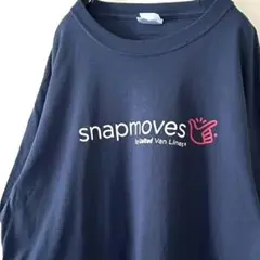 ポート&カンパニー snapmoves Tシャツ L ネイビー 紺色 古着