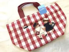 ファミリア ギンガムチェック バッグ デニムバック 新品未使用