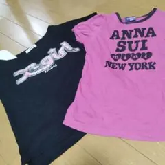 半袖tシャツ130X-girlアナスイミニ　エックスガール2枚セット　ステージス