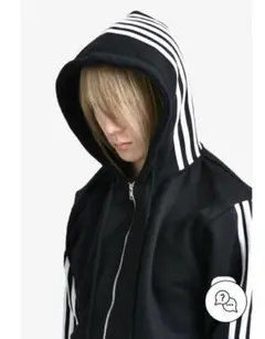 YORI SPORT 5STRIPE PRINTED HOODIE