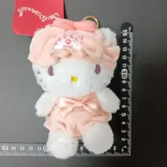 サンリオ なかよしパジャマ キティ マスコット ぬいぐるみキーホルダー