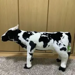 座れる 牛さん ぬいぐるみ スツール 世界地図