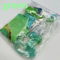 【緑/グリーン】　ガチャセット　推し活　象ジョーロ　なわとび　あひる　推しごと袋