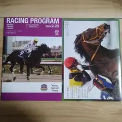 競馬 JRA フェブラリーS　日曜日版レーシングプログラム2冊　レープロ
