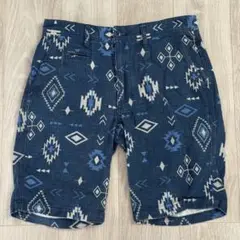 EDWIN FIELD MAN】ネイティブ柄ショートパンツ Mサイズ メンズ