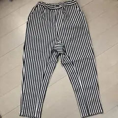 ブランシェス　ガーデナーテーパードツイルパンツ 120センチ　ストライプNB