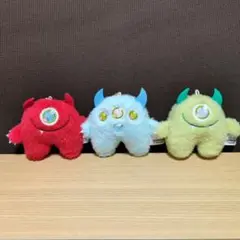 コットンモンスター　モンスター　ぬいぐるみ　マスコット 3個セット