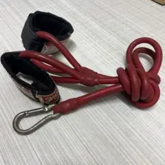 Ｊバンド赤 ゴム製 カラビナ付き