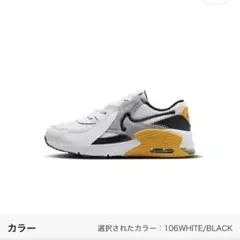 NIKE エア マックス エクシー PS 106WHITE/BLACK