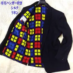 希少/ハンガー付 ヴェルサーチ テーラードジャケット 1ボタン ブラック