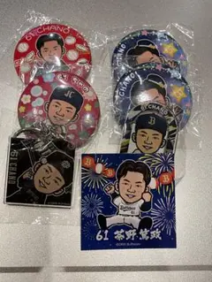 オリックス 61 茶野 缶バッチ ガチャ まとめ売り