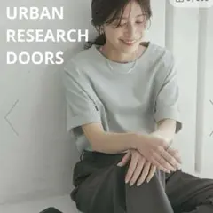 URBAN RESEARCH DOORS USAコットンロールスリーブTシャツ