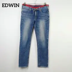 エドウィン デニムパンツ 【М】ER007L ドローコード付き 赤ライン 美脚