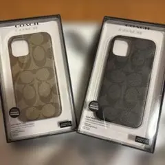 COACH iPhone 12/12PROケース 2色セット➕おまけ