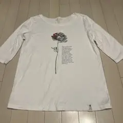 フェリシモ　サニークラウズ　Tシャツ　バラ　花柄