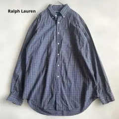 タイムセールRalph Lauren ボタンダウン長袖シャツ チェックシャツ