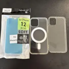 iPhone12 13 mini クリアケース3点セット