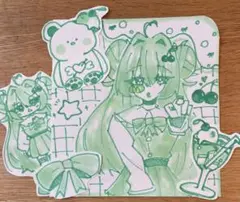 メロンフロートモチーフ女の子
