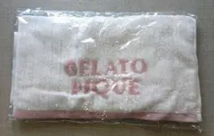 未使用 gelatopique ジェラートピケ フェイスタオル ピンク ロゴ