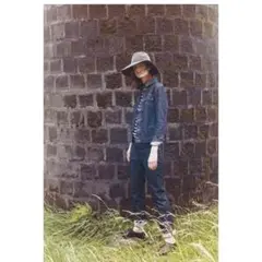 human woman ヒューマンウーマン　デニムパンツ　ロールアップ