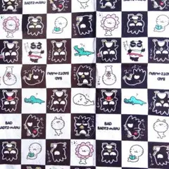 バッドバツマル 綿生地 チェック柄 1995年