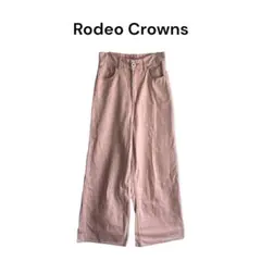 【Rodeo Crowns】size M デニム ワイド ピンク 1541
