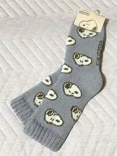【未使用】スヌーピー ルームソックス ブルー