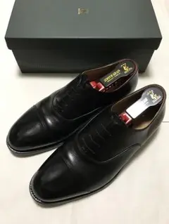 【極美品】スコッチグレイン 4016BL ストレートチップ 靴 黒 レザーソール