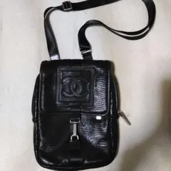 シャネル スポーツライン レザー加工 ショルダーバッグ