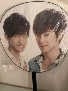 東方神起 ジャンボうちわ a-nation2012 シール2枚付き